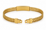 Personalized Gold Name Bracelet – Custom Engraved ID Bracelet thumbnail 2