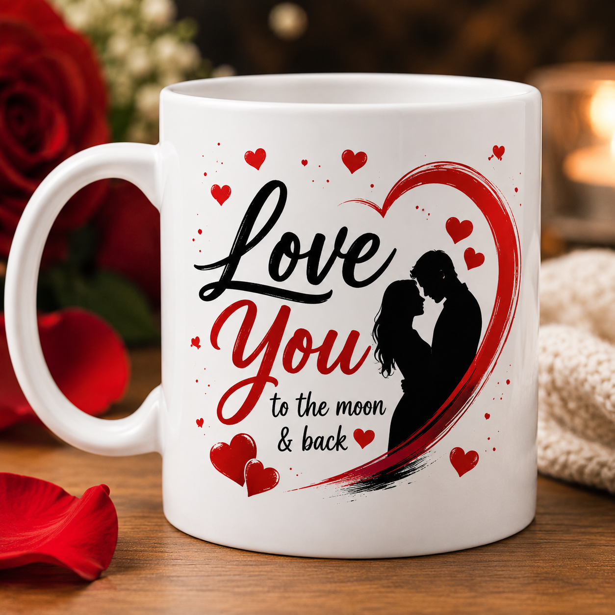 Customized Black Photo Mug – Personalized Name & Photo Coffee Cup