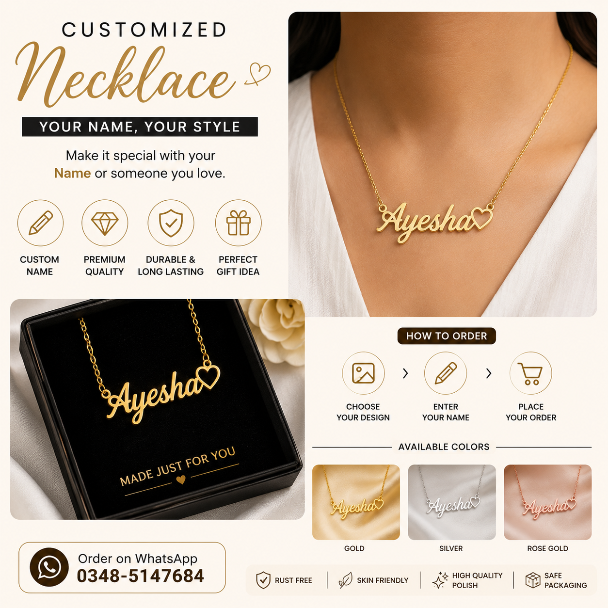Customized Name Necklace – Personalized Necklace