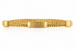 Personalized Gold Name Bracelet – Custom Engraved ID Bracelet thumbnail 4