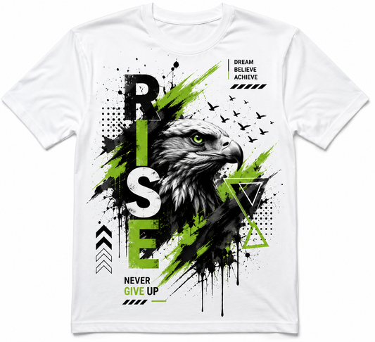 Eagle Rise T-Shirt – Premium Green & Black Graphic Streetwear Design
