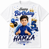 Customized 14 August & Birthday T-Shirt – Personalized Photo & Name