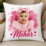 Customized Love You Photo Cushion – Personalized Couple Gift